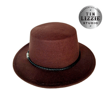 Load image into Gallery viewer, Summer Festival Fedora with Vegan Leather Band - Festival Wear
