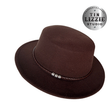 Load image into Gallery viewer, Summer Festival Fedora with Vegan Leather Band - Festival Wear
