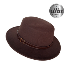 Load image into Gallery viewer, Summer Festival Fedora with Vegan Leather Band - Festival Wear
