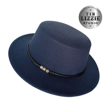 Load image into Gallery viewer, Summer Festival Fedora with Vegan Leather Band - Festival Wear
