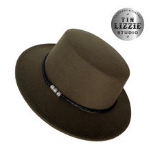 Load image into Gallery viewer, Summer Festival Fedora with Vegan Leather Band - Festival Wear
