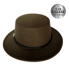 Load image into Gallery viewer, Summer Festival Fedora with Vegan Leather Band - Festival Wear
