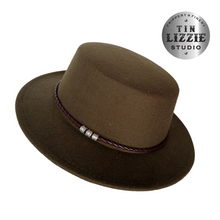 Load image into Gallery viewer, Summer Festival Fedora with Vegan Leather Band - Festival Wear
