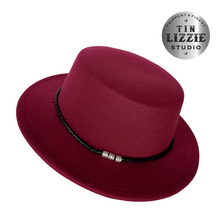 Load image into Gallery viewer, Summer Festival Fedora with Vegan Leather Band - Festival Wear
