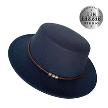 Load image into Gallery viewer, Summer Festival Fedora with Vegan Leather Band - Festival Wear
