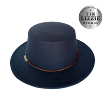 Load image into Gallery viewer, Summer Festival Fedora with Vegan Leather Band - Festival Wear
