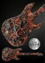 Load image into Gallery viewer, Tin Lizzie Studios Post Apocalyptic Steampunk Guitar
