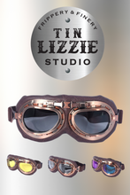 Load image into Gallery viewer, Retro Aviator Goggles - Bronze - Festival Wear
