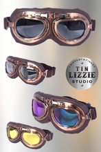 Load image into Gallery viewer, Retro Aviator Goggles - Bronze - Festival Wear
