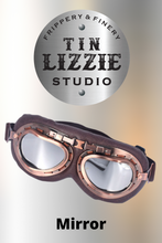 Load image into Gallery viewer, Retro Aviator Goggles - Bronze - Festival Wear
