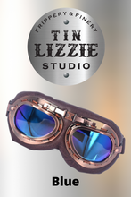 Load image into Gallery viewer, Retro Aviator Goggles - Bronze - Festival Wear
