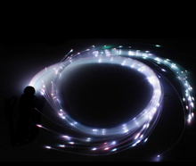 Load image into Gallery viewer, LED Fiber Optic Rainbow Dance Whip with 360 Degree rotation.
