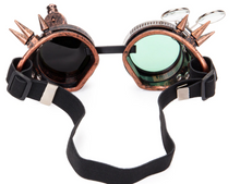 Load image into Gallery viewer, Steampunk Goggles (LED light) with Double Loupe Attachment
