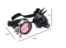 Load image into Gallery viewer, Steampunk Goggles (LED light) with Double Loupe Attachment
