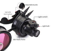 Load image into Gallery viewer, Steampunk Goggles (LED light) with Double Loupe Attachment
