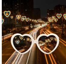 Load image into Gallery viewer, Heart Shaped Light Diffraction Glasses- Festival Wear
