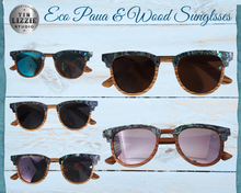 Load image into Gallery viewer, Eco Paua &amp; Bamboo Design Polarized Sunglasses
