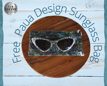 Load image into Gallery viewer, Eco Paua &amp; Wood Cats Eye Design Sunglasses
